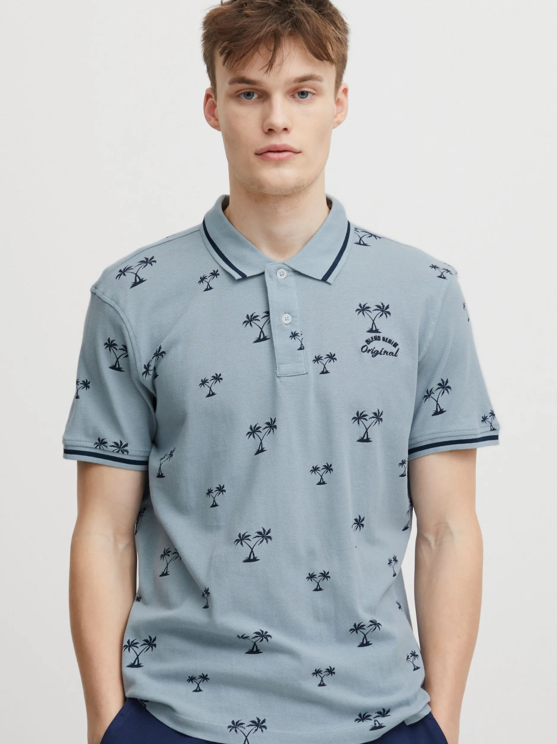 BLEND Herren Poloshirt - BHPolo in blau