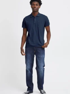 BLEND Herren Poloshirt - BHPolo in blau