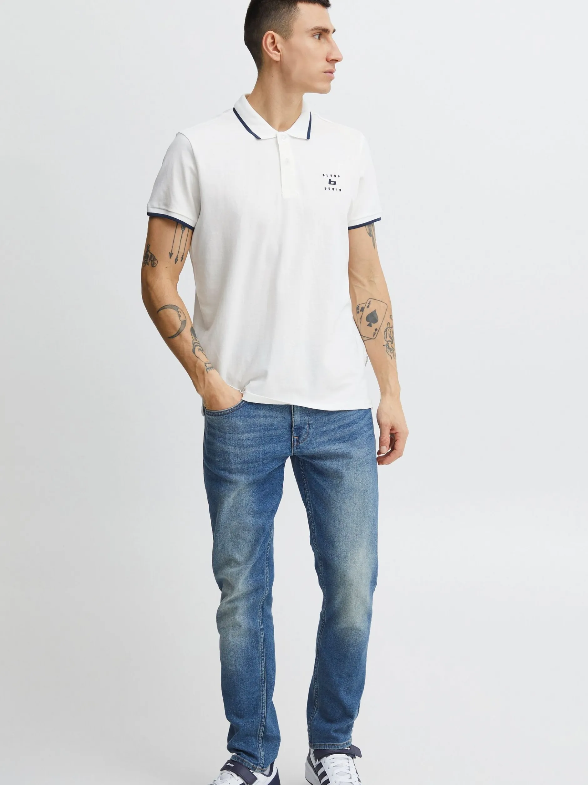 BLEND Herren Poloshirt - BHPolo in weiß