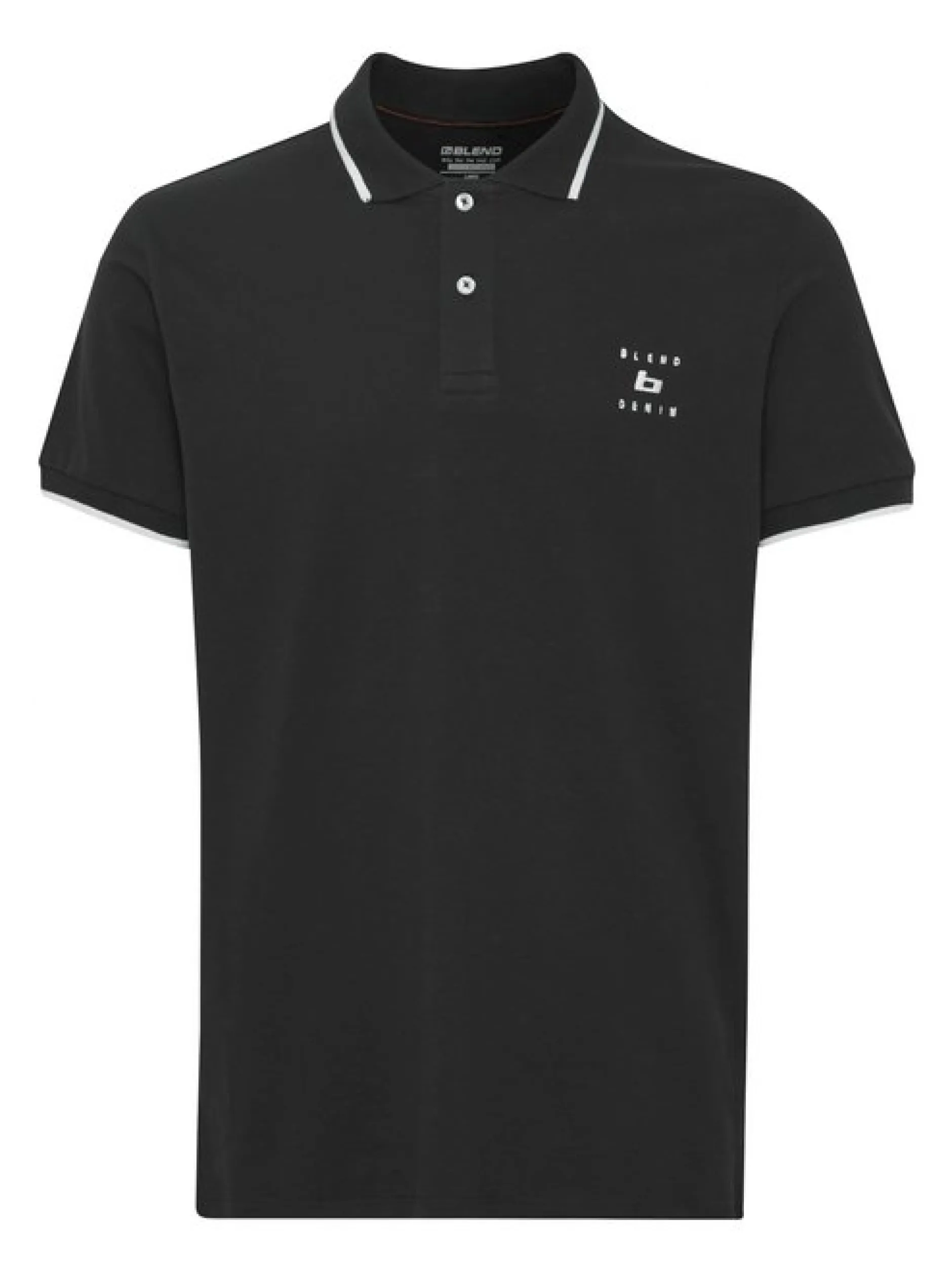 BLEND Herren Poloshirt - BHPolo in schwarz