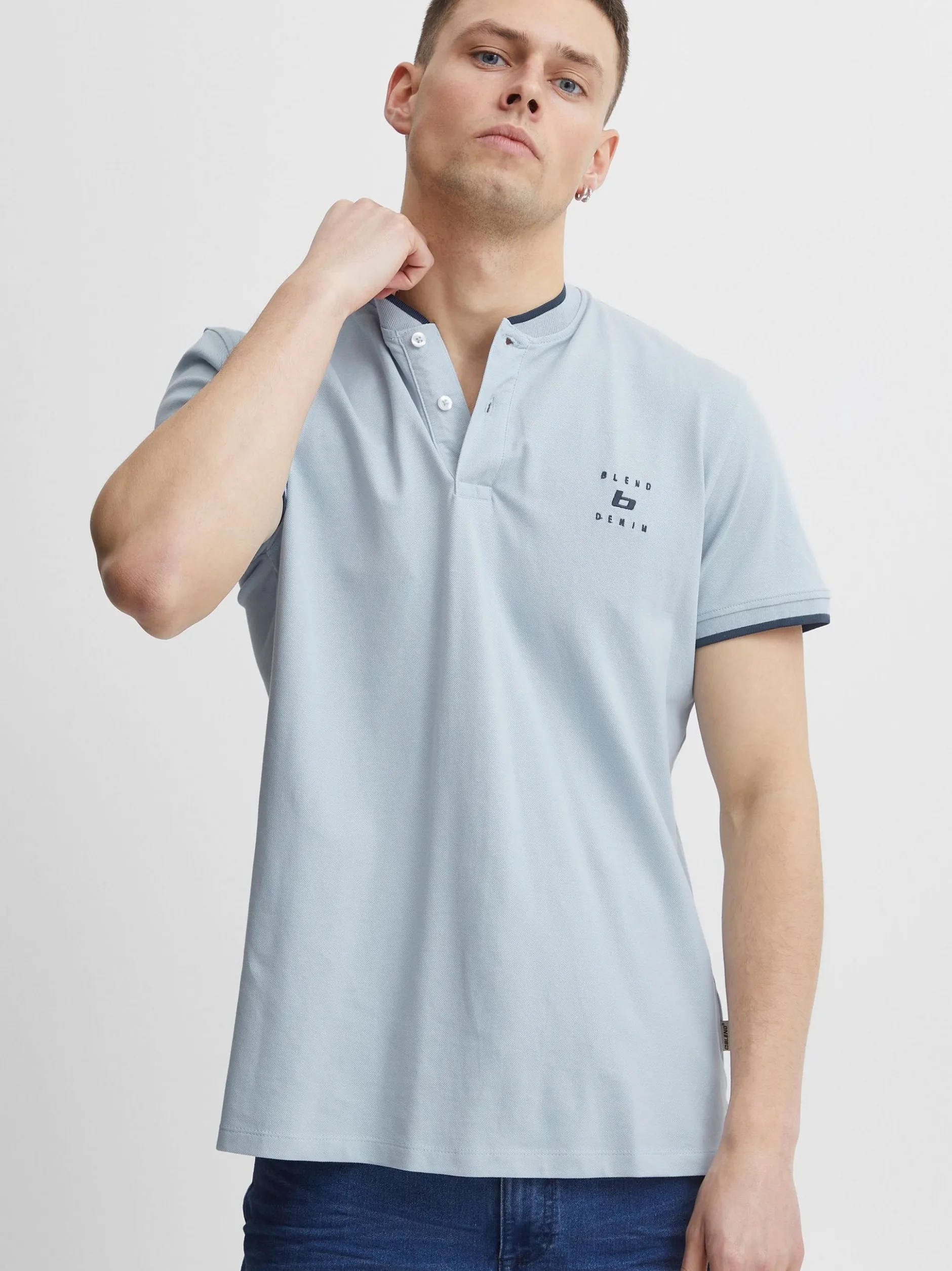 BLEND Herren Poloshirt - BHPolo in blau