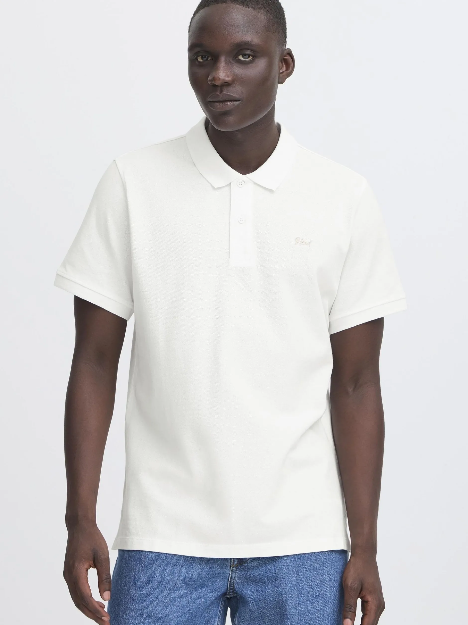 BLEND Herren Poloshirt - BHPrilo in weiß