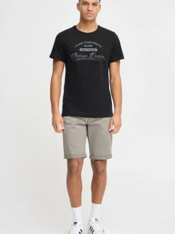 BLEND Herren Print-Shirt - BHPillo in schwarz
