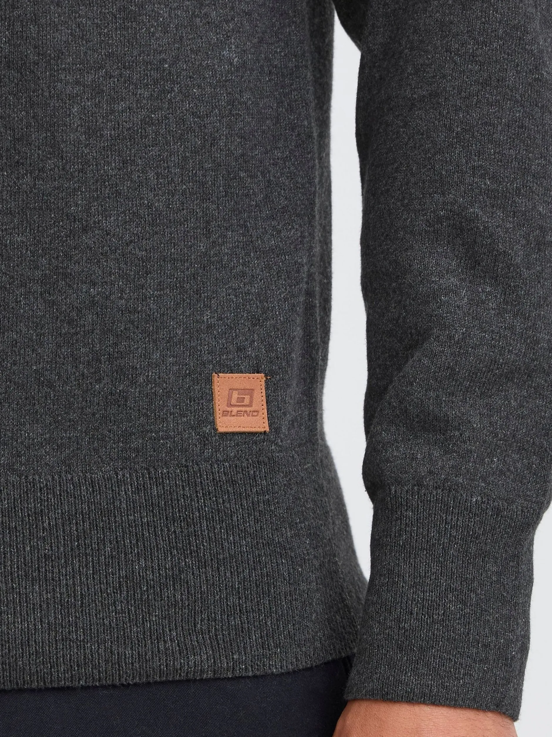 BLEND Herren Pullover - BHFibi in anthrazit