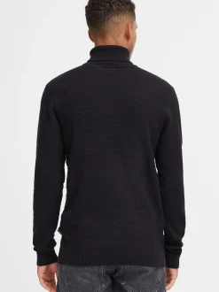 BLEND Herren Rollkragenpullover - BHRedhill in schwarz