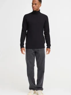 BLEND Herren Rollkragenpullover - BHRedhill in schwarz