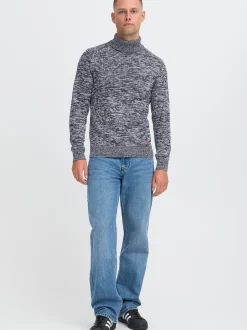 BLEND Herren Rollkragenpullover - BHDami in blau
