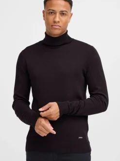 BLEND Herren Rollkragenpullover - BHWedat in schwarz