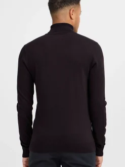 BLEND Herren Rollkragenpullover - BHWedat in schwarz
