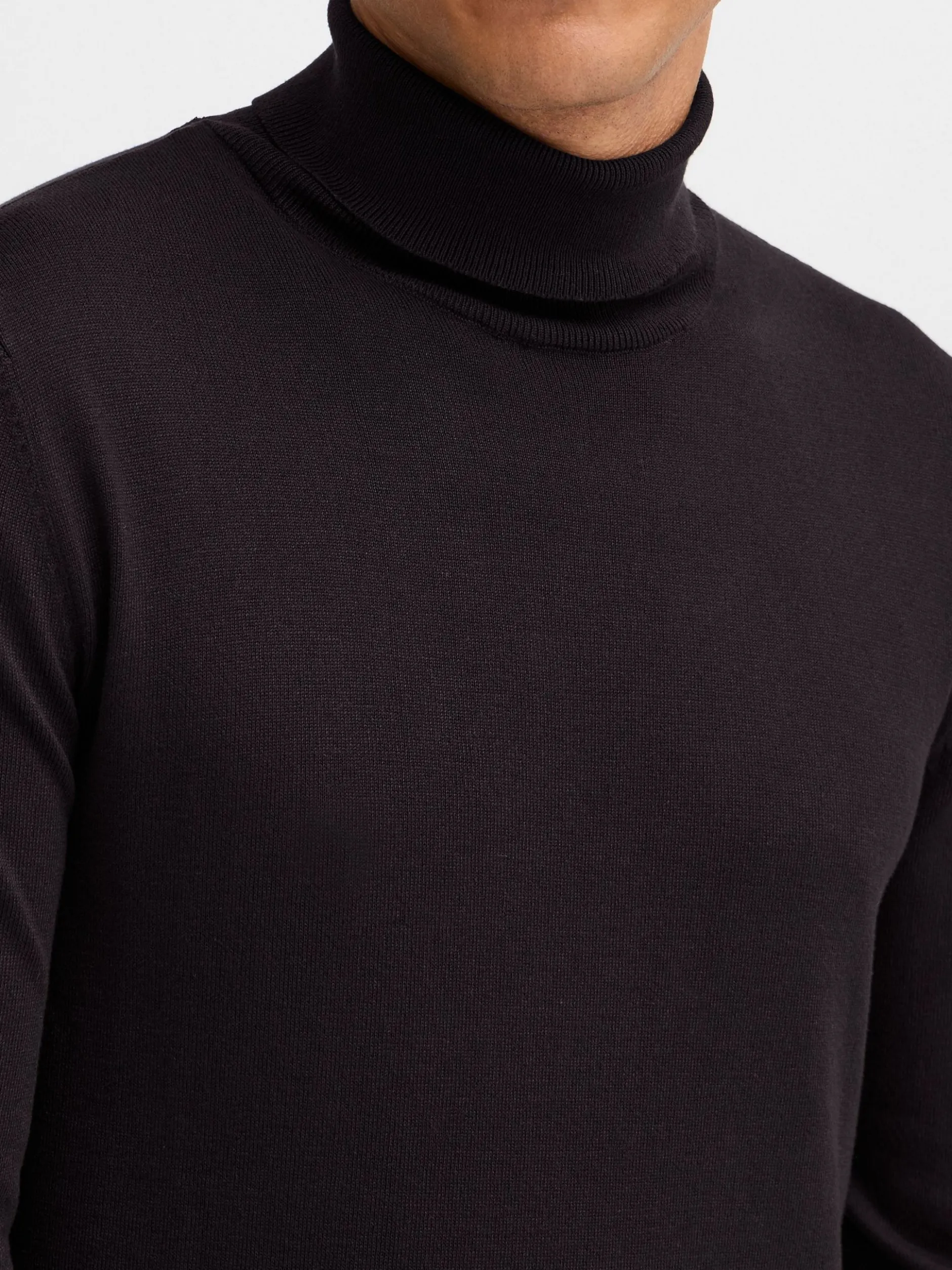BLEND Herren Rollkragenpullover - BHWedat in schwarz