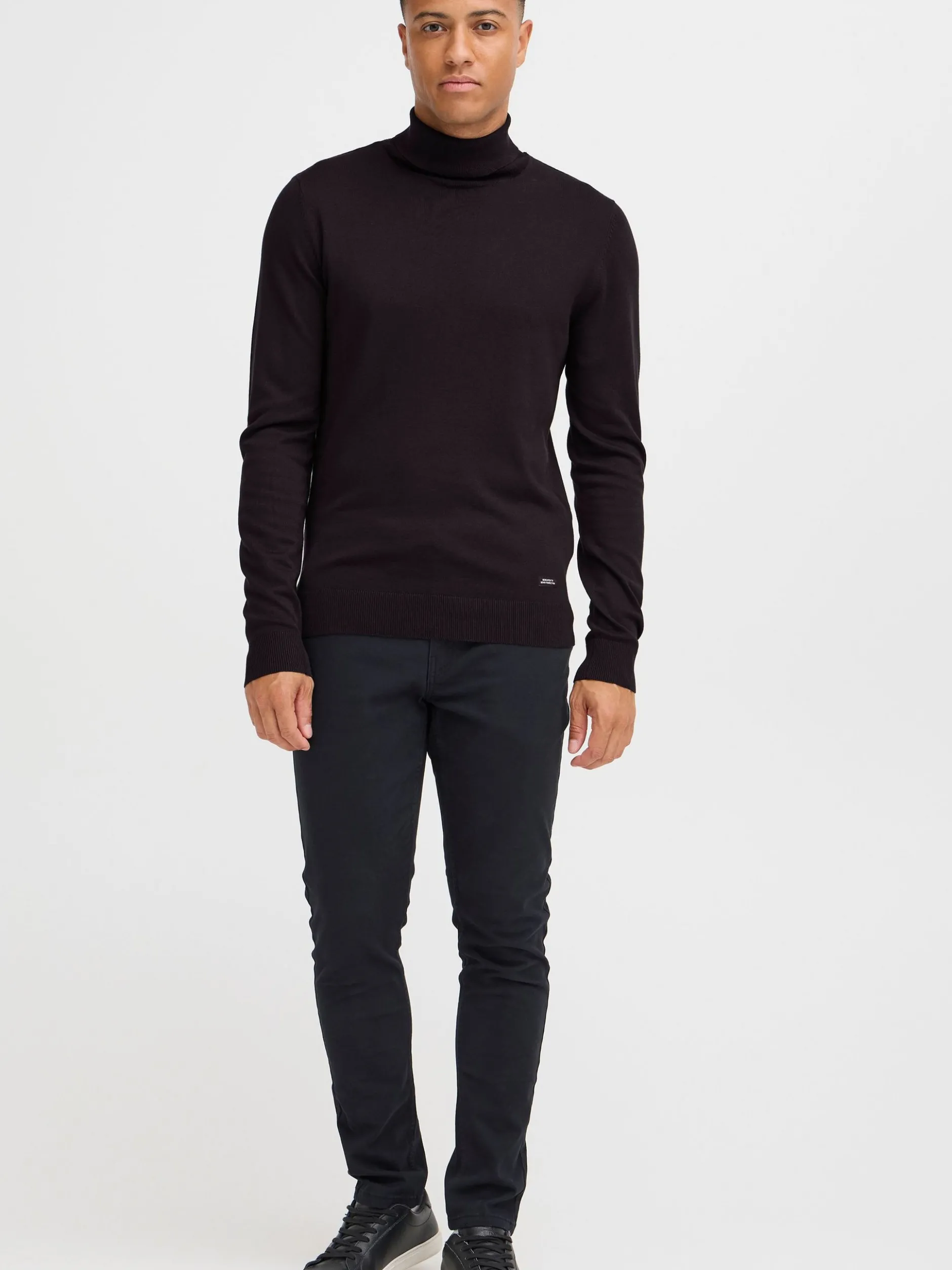 BLEND Herren Rollkragenpullover - BHWedat in schwarz