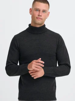 BLEND Herren Rollkragenpullover - BHRylie in schwarz