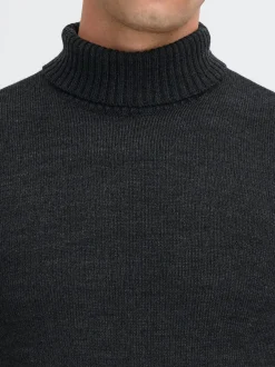 BLEND Herren Rollkragenpullover - BHRylie in schwarz