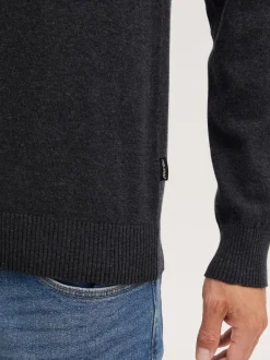 BLEND Herren Rollkragenpullover - BHPullover in anthrazit