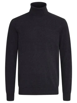BLEND Herren Rollkragenpullover - BHPullover in anthrazit