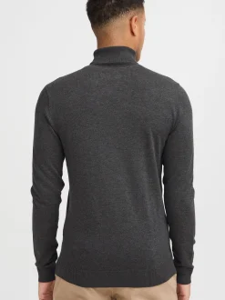 BLEND Herren Rollkragenpullover - BHWedat in anthrazit