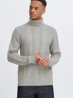 BLEND Herren Rollkragenpullover - BHBasim in grau