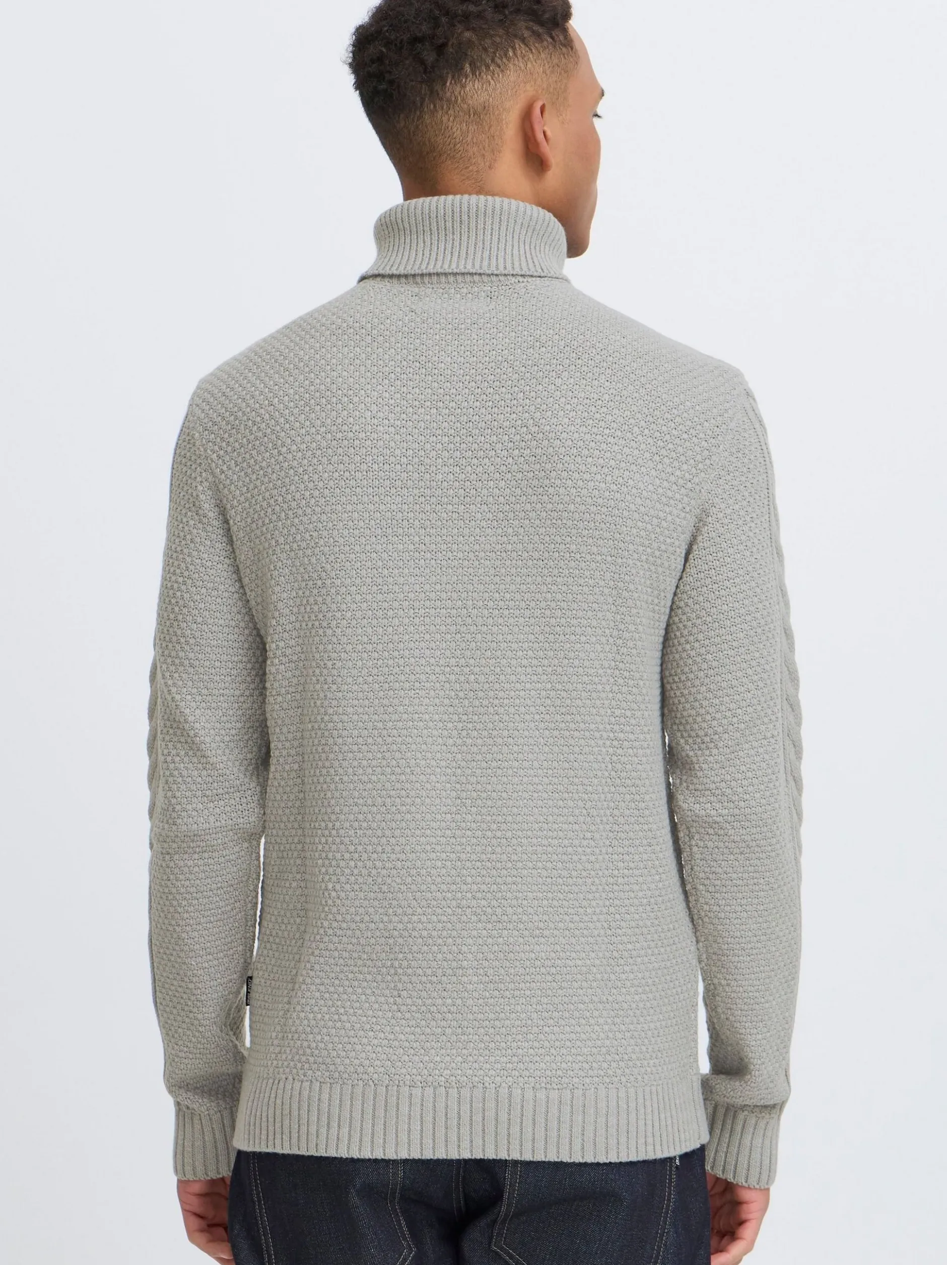 BLEND Herren Rollkragenpullover - BHBasim in grau