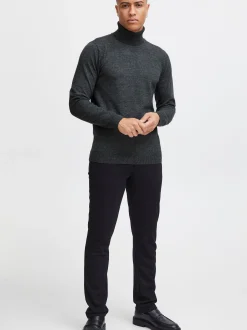 BLEND Herren Rollkragenpullover - BHCarsten in anthrazit