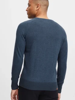 BLEND Herren Rundhalspullover - BHGandolf in marine