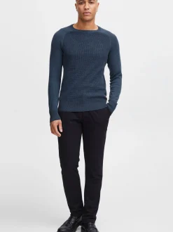 BLEND Herren Rundhalspullover - BHGandolf in marine
