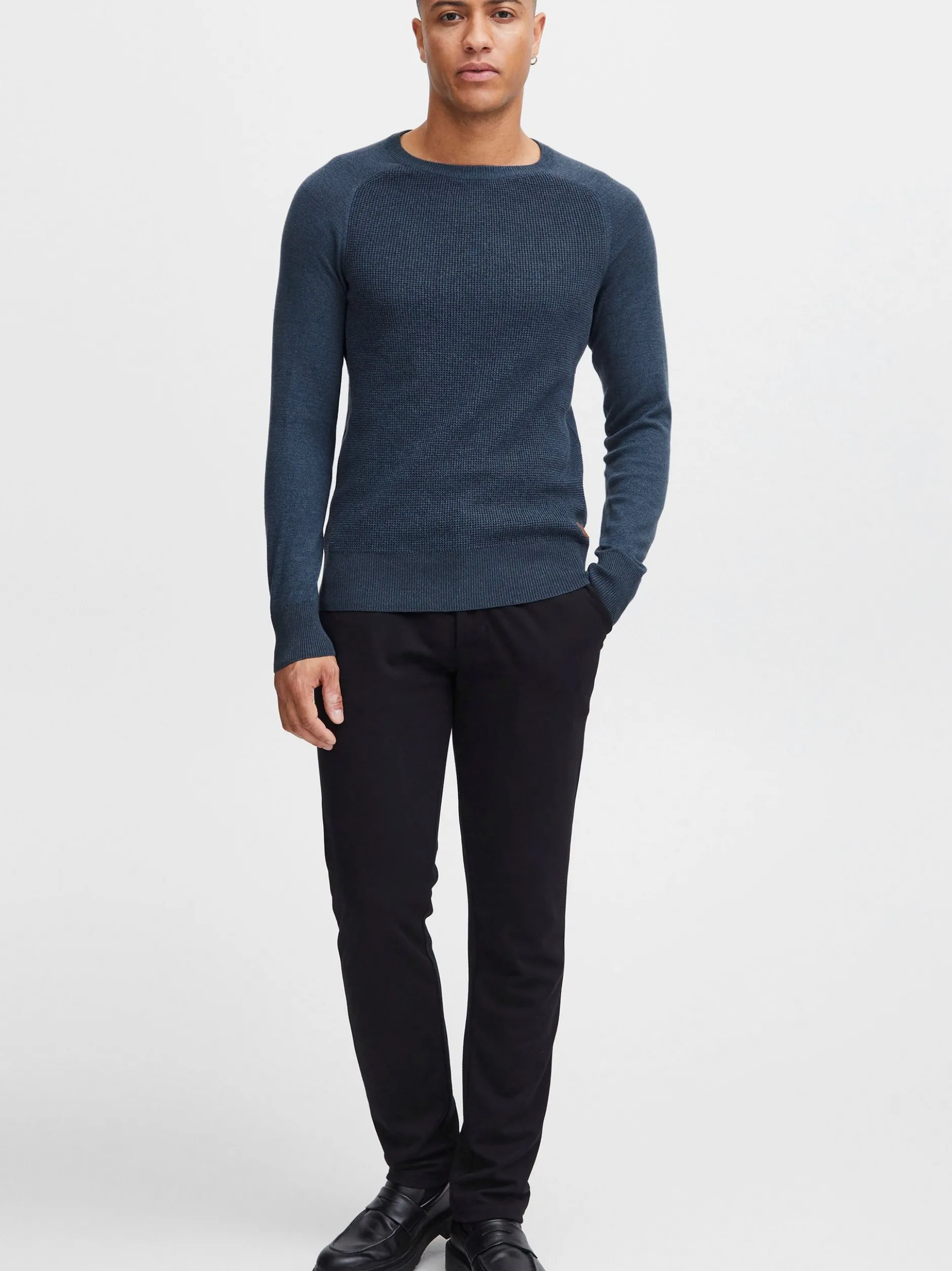 BLEND Herren Rundhalspullover - BHGandolf in marine