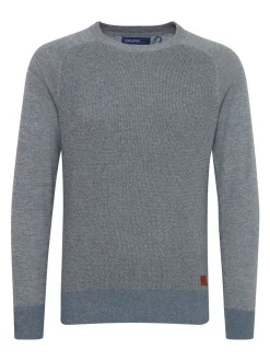 BLEND Herren Rundhalspullover - BHGandolf in blau