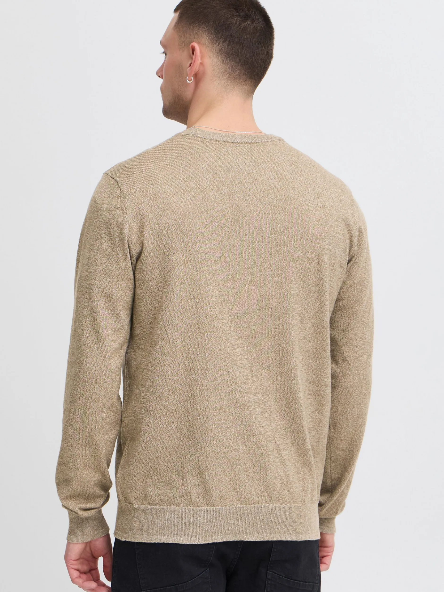 BLEND Herren Rundhalspullover - BHPullover 2er-Pack in beige