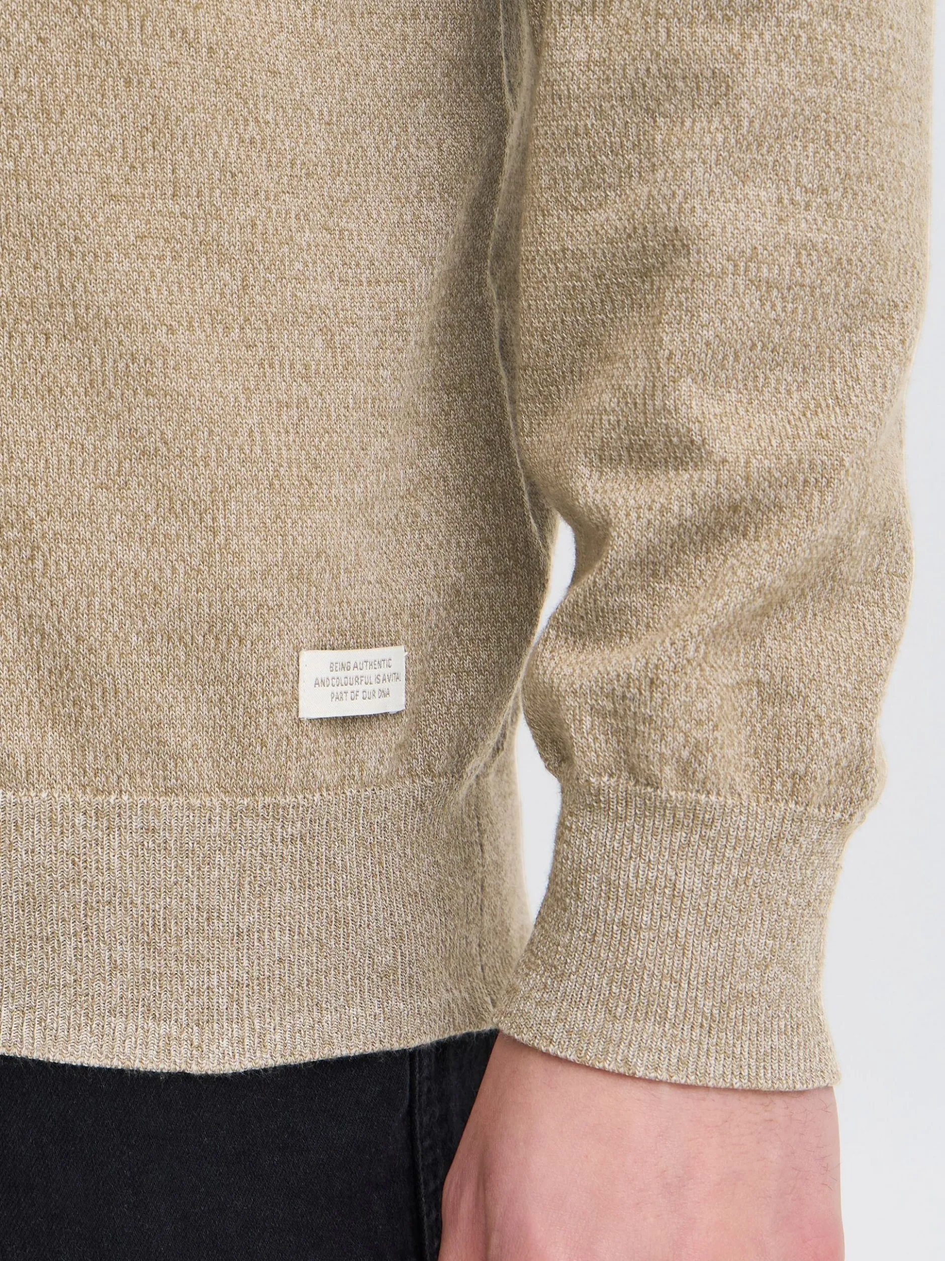 BLEND Herren Rundhalspullover - BHPullover 2er-Pack in beige