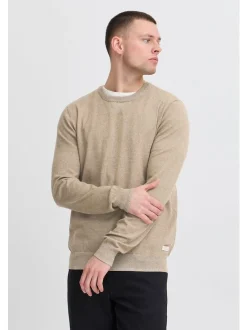 BLEND Herren Rundhalspullover - BHPullover 2er-Pack in beige