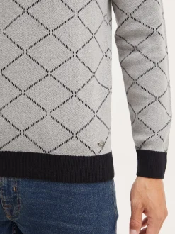 BLEND Herren Rundhalspullover - BHNison in grau