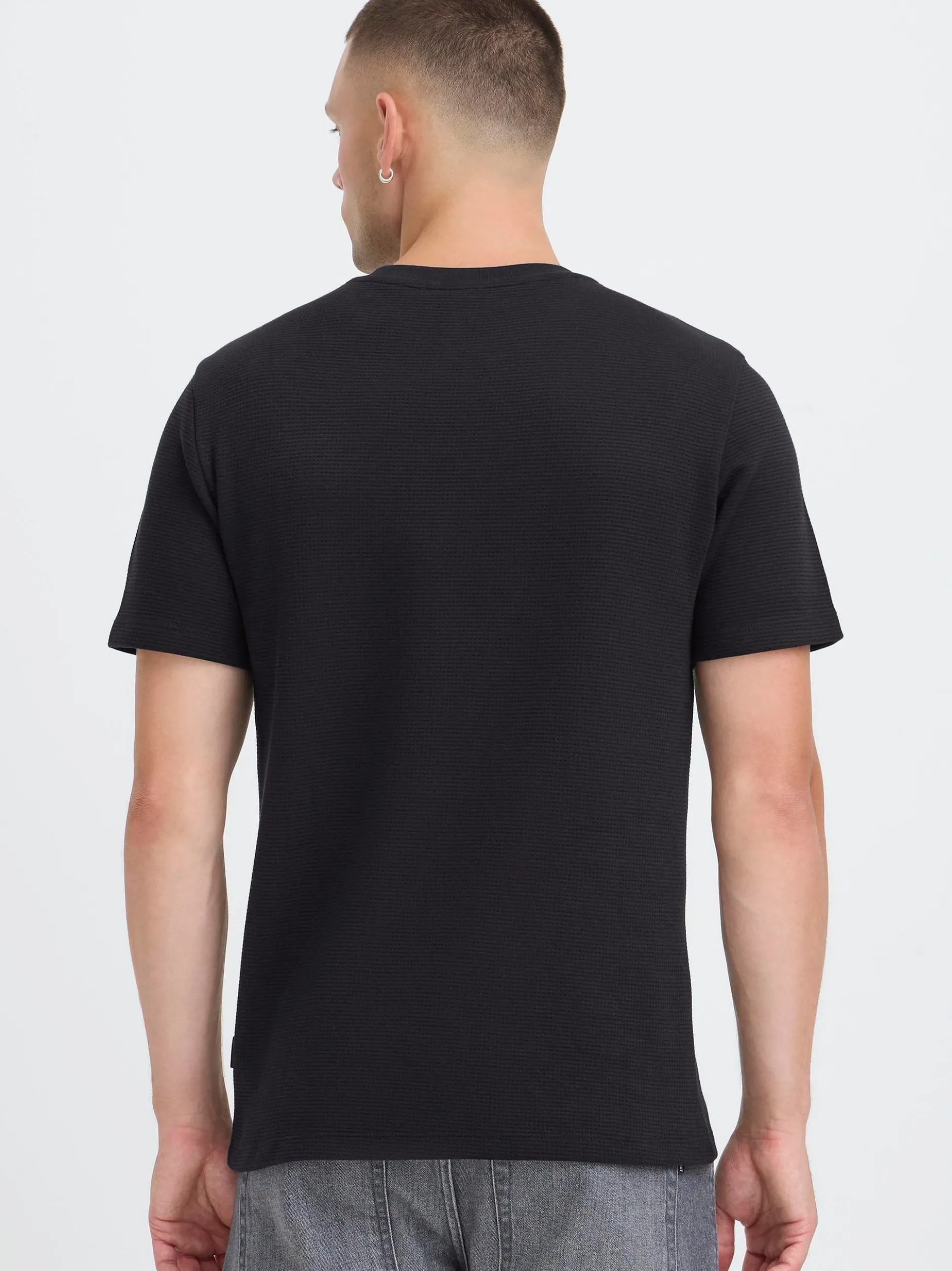 BLEND Herren Rundhalsshirt - BHFort in schwarz