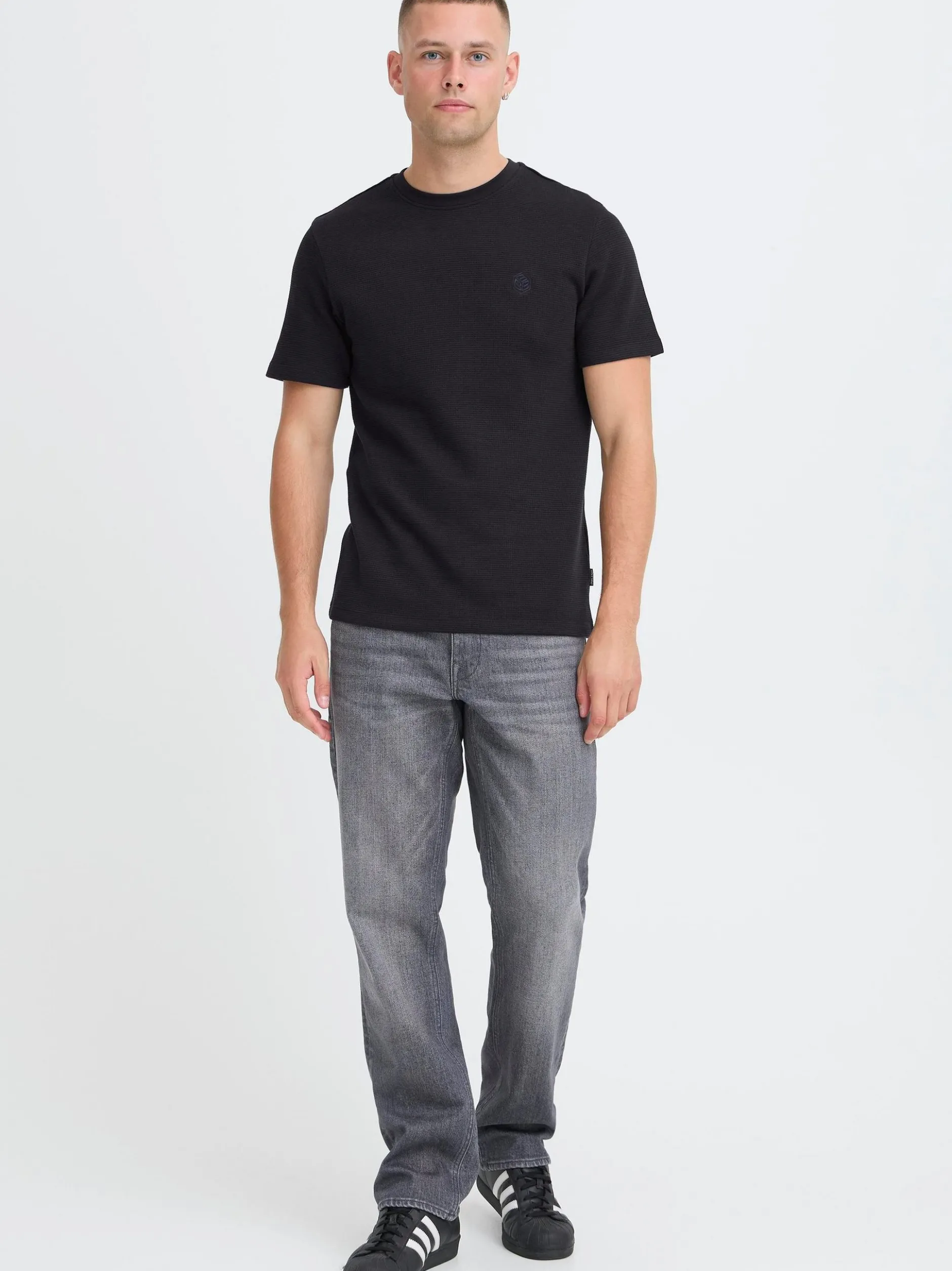 BLEND Herren Rundhalsshirt - BHFort in schwarz