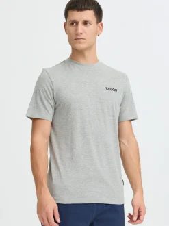 BLEND Herren Rundhalsshirt - BHFlow in grau