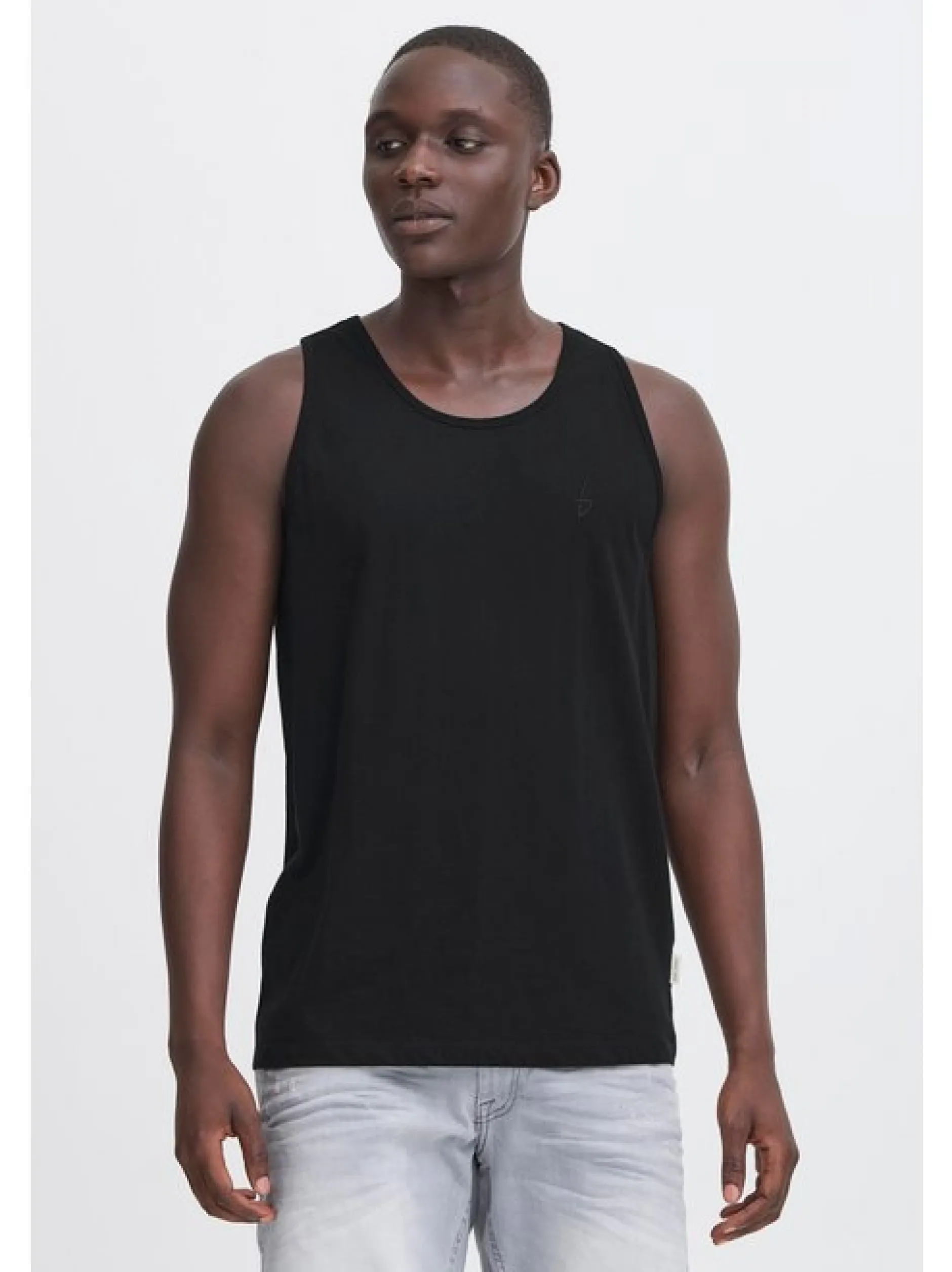 BLEND Herren Rundhalsshirt - BHEbil 2er-Pack in blau schwarz