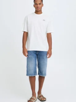 BLEND Herren Rundhalsshirt - BHFloa in weiß