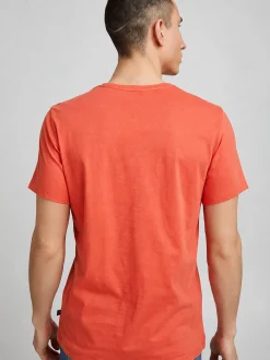 BLEND Herren Rundhalsshirt - BHCalifo in orange