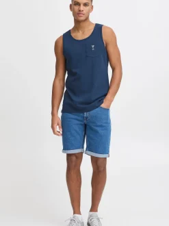 BLEND Herren Rundhalsshirt - BHGorma in blau