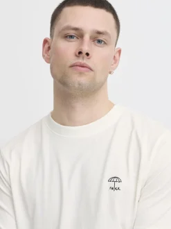 BLEND Herren Rundhalsshirt - BHJens in weiß