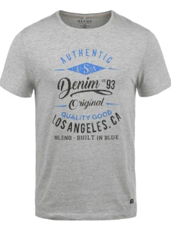 BLEND Herren Rundhalsshirt - BHDoppler in grau