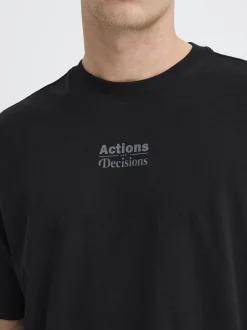 BLEND Herren Rundhalsshirt - BHBako in schwarz