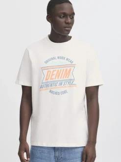 BLEND Herren Rundhalsshirt - BHJes in weiß