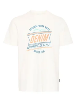 BLEND Herren Rundhalsshirt - BHJes in weiß