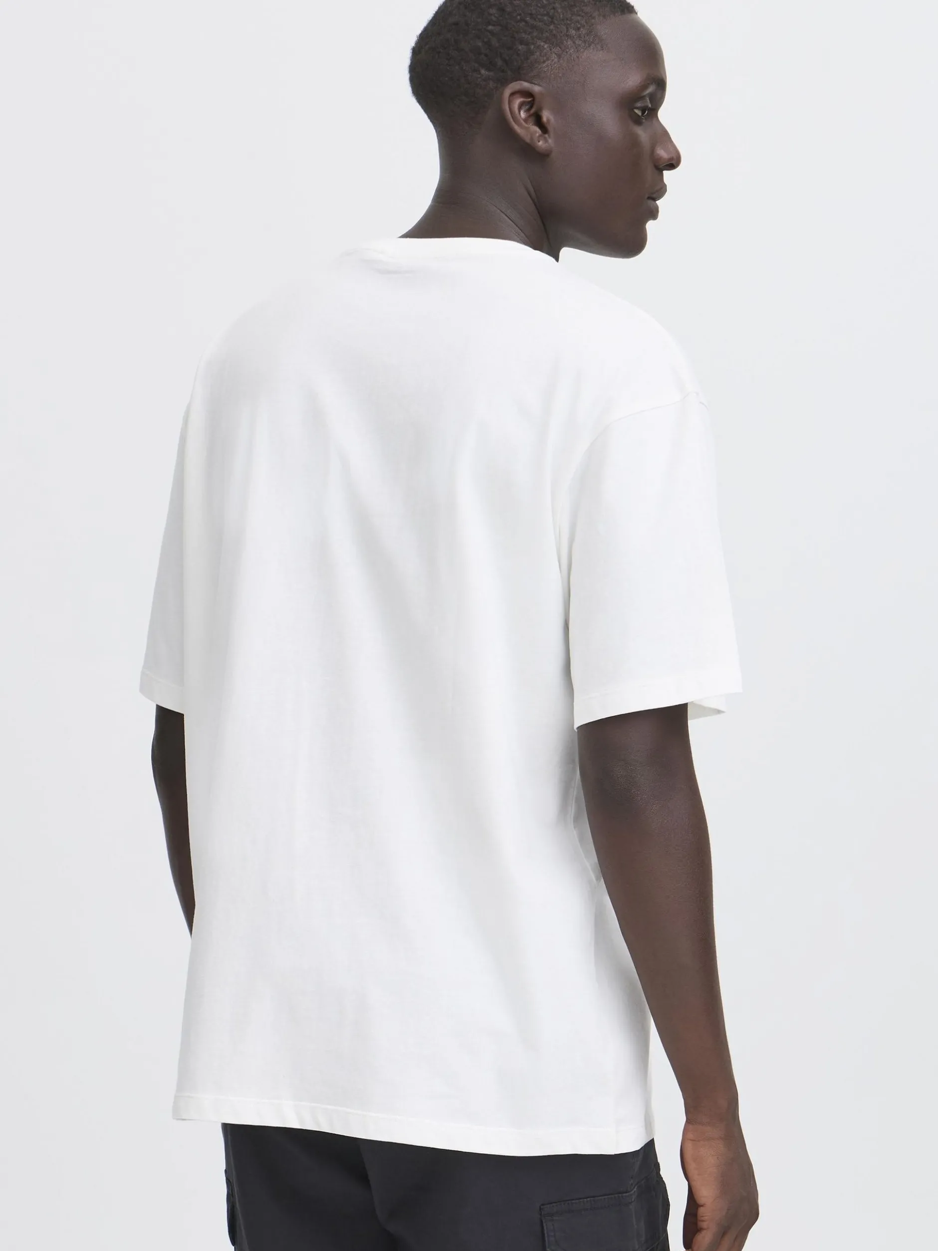 BLEND Herren Rundhalsshirt - BHBamo in weiß