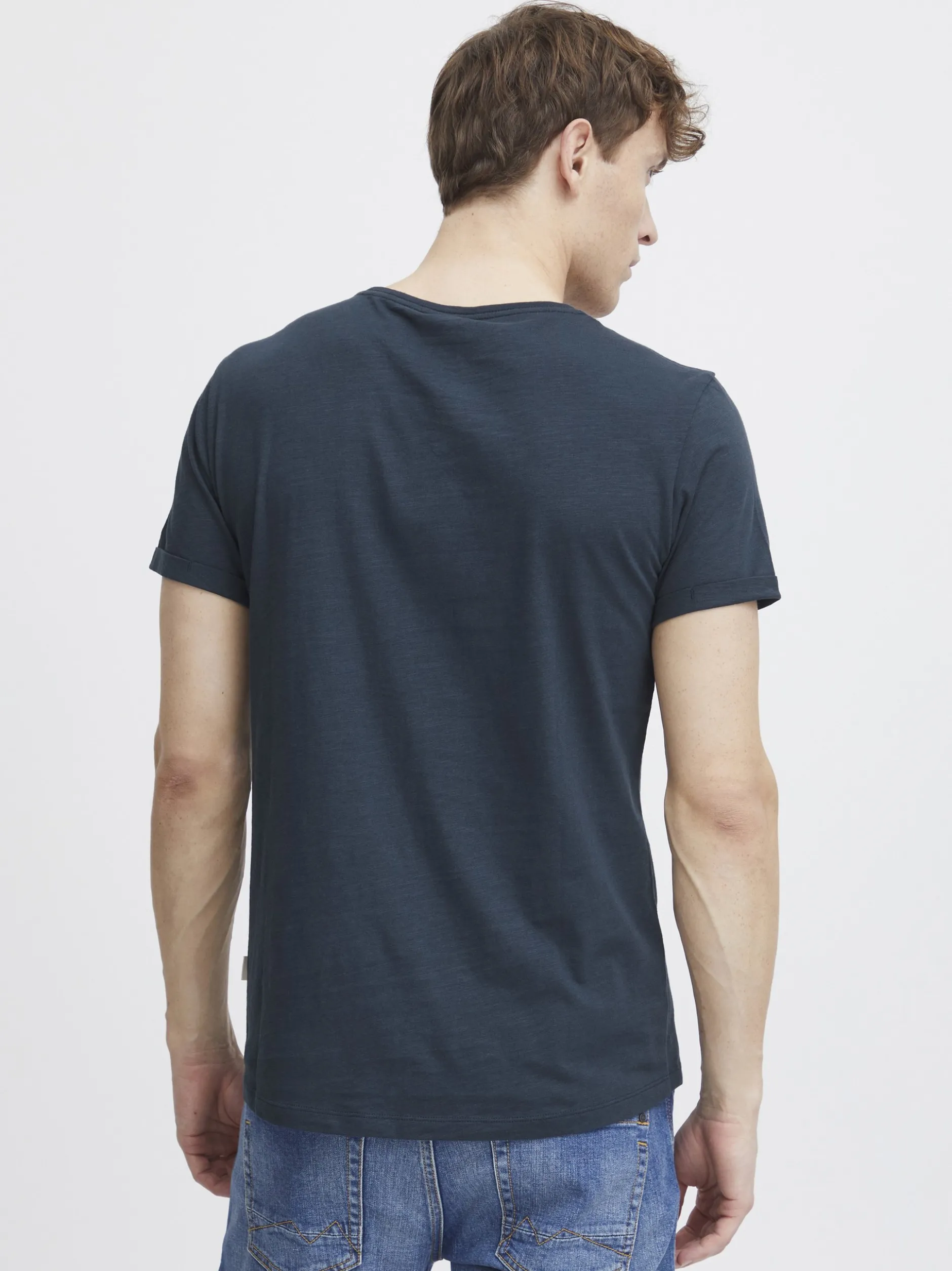 BLEND Herren Rundhalsshirt - BHFlorens in marine