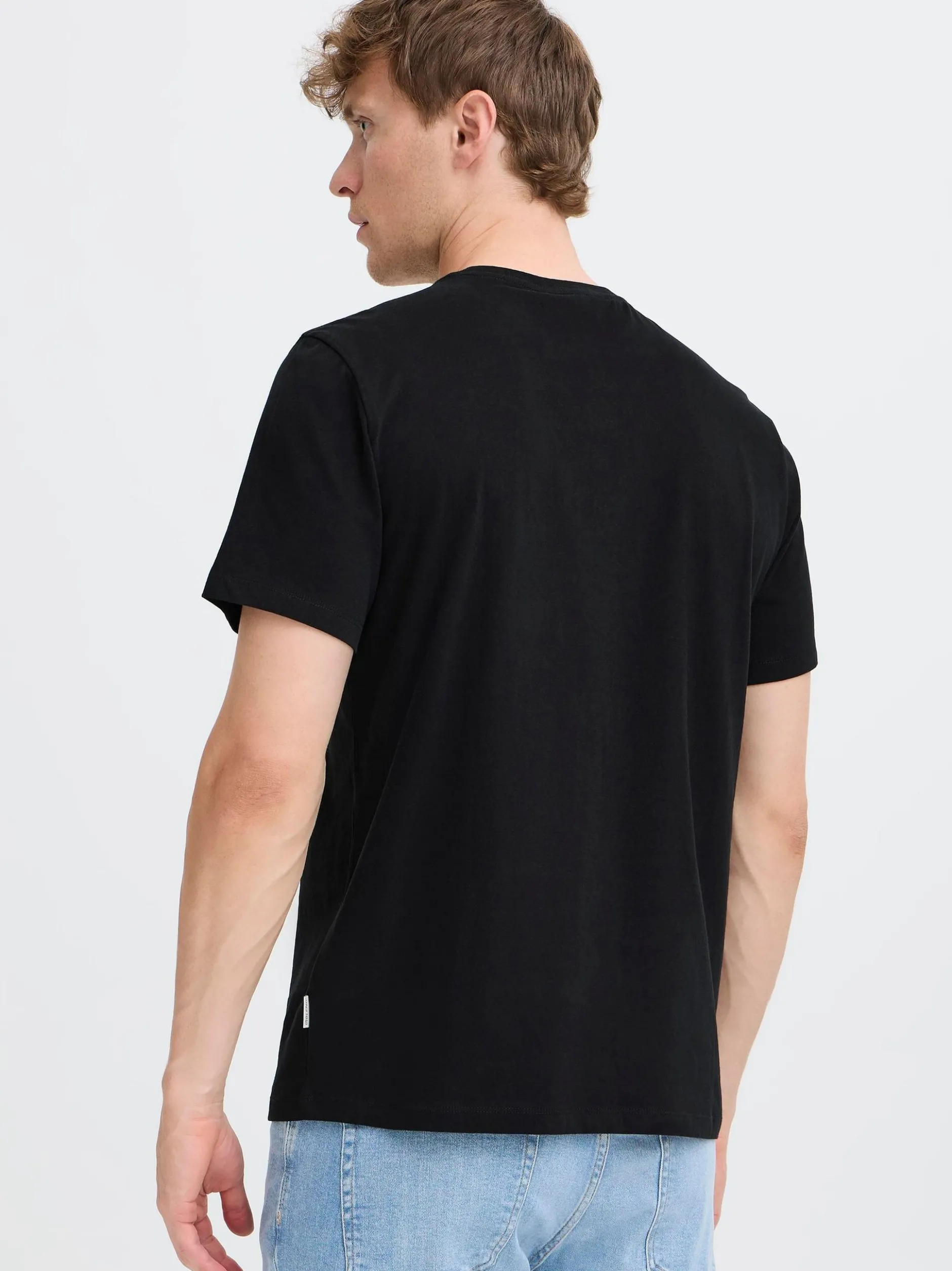 BLEND Herren Rundhalsshirt - BHBenni in schwarz