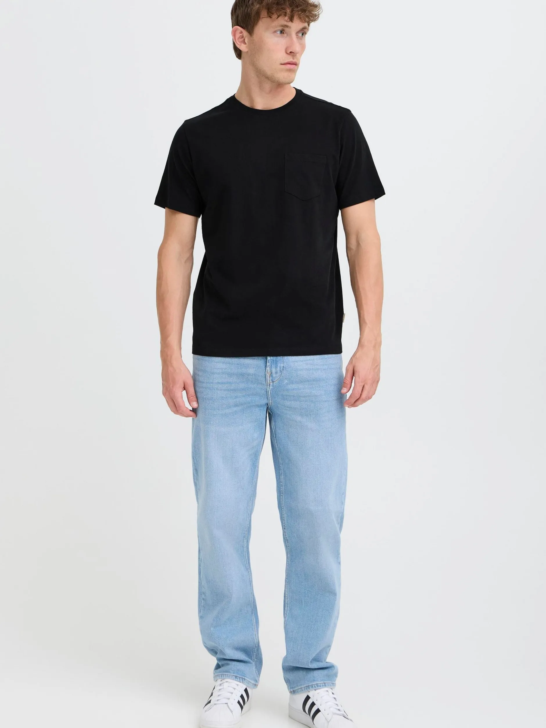 BLEND Herren Rundhalsshirt - BHBenni in schwarz