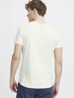 BLEND Herren Rundhalsshirt - BHFlorens in weiß