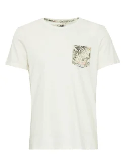 BLEND Herren Rundhalsshirt - BHFlorens in weiß