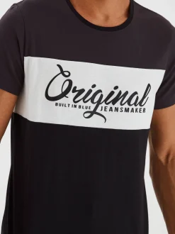 BLEND Herren Rundhalsshirt - BHNero in schwarz